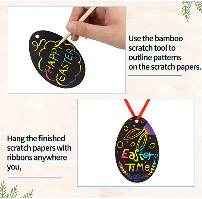 Amazon Easter Scratch egg instructions